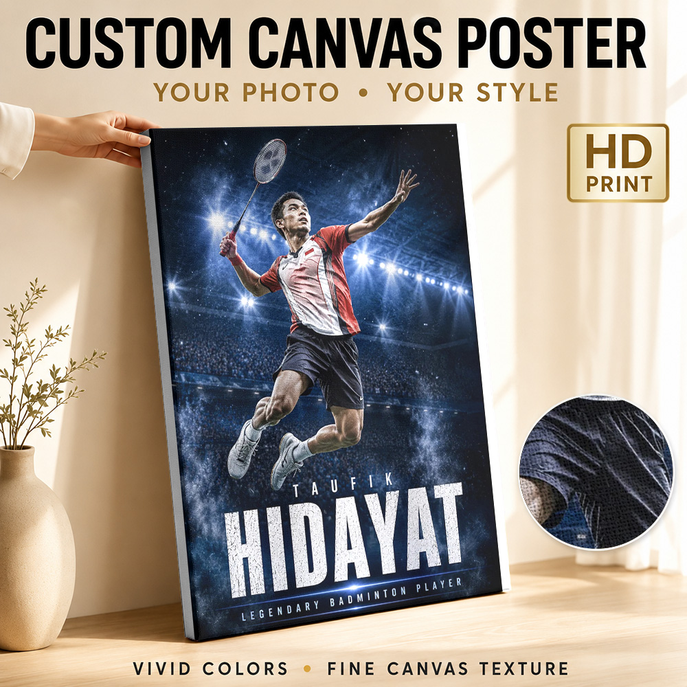Affiche sur toile Taufik Hiday - Badminton Legend avis et prix